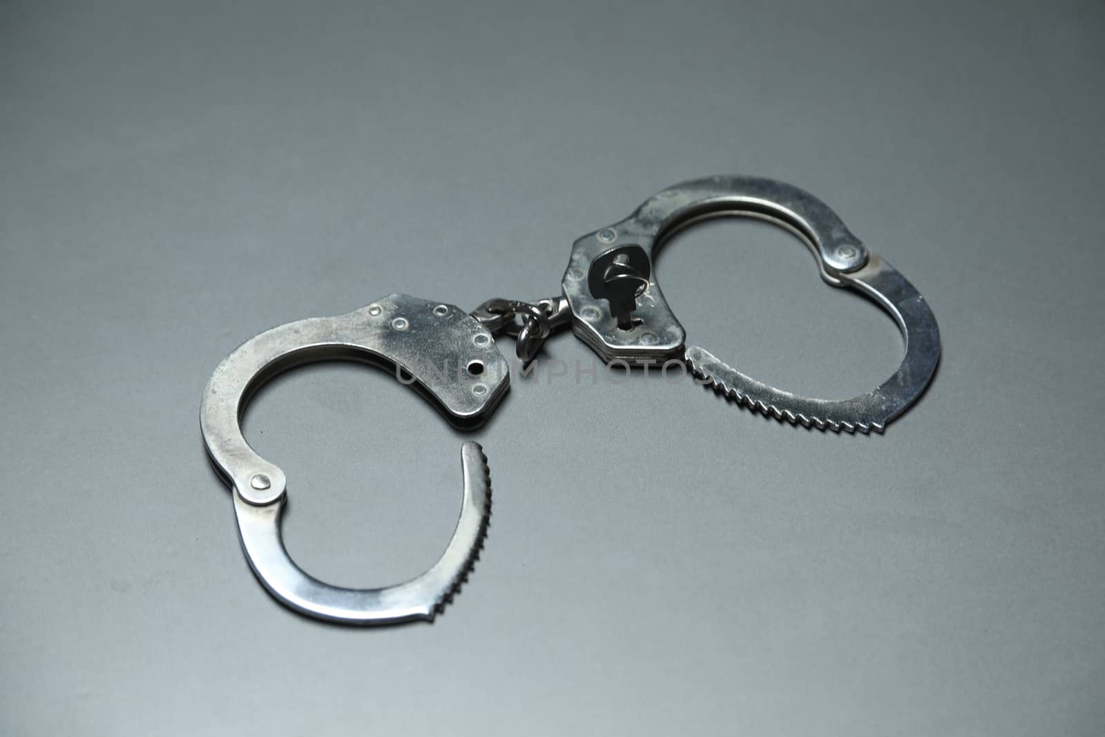 Police Handcuffs closeup