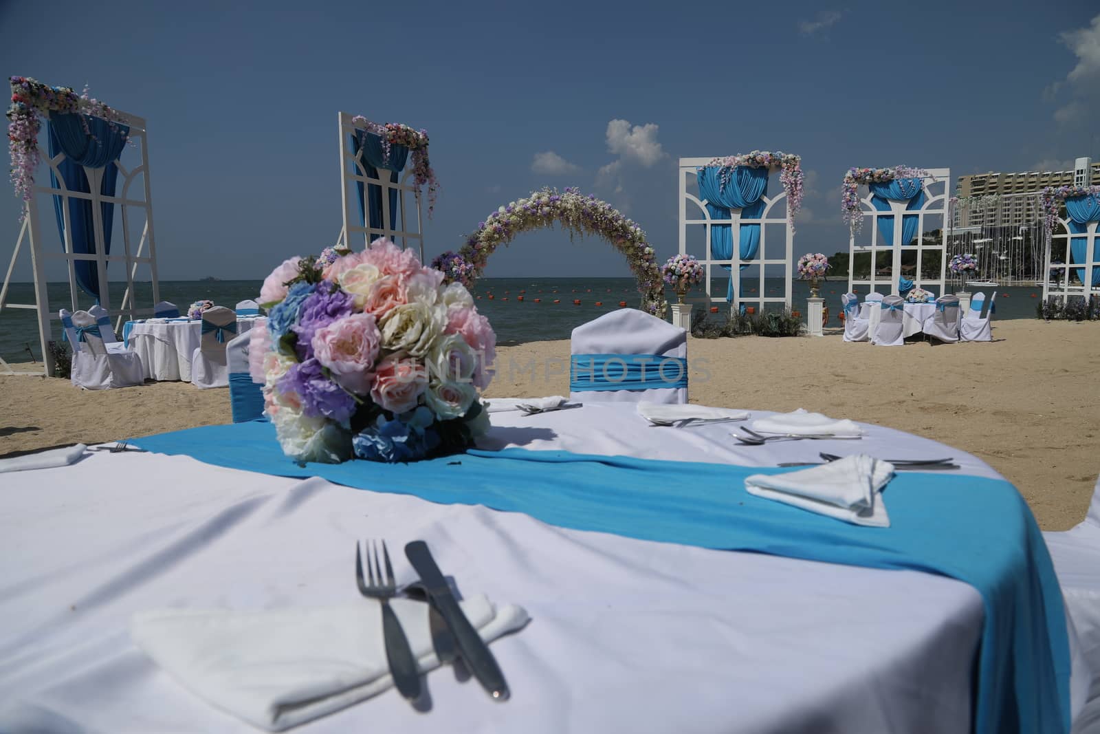 Flowers decoration at function