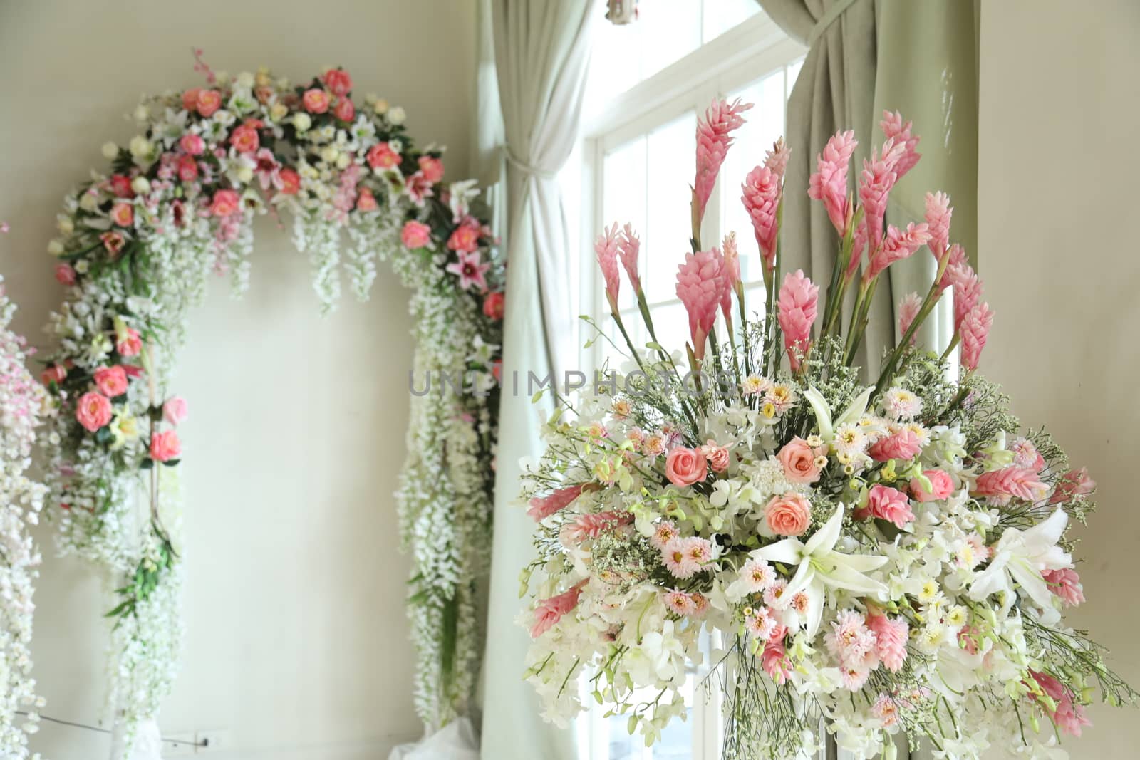 Flowers decoration at function