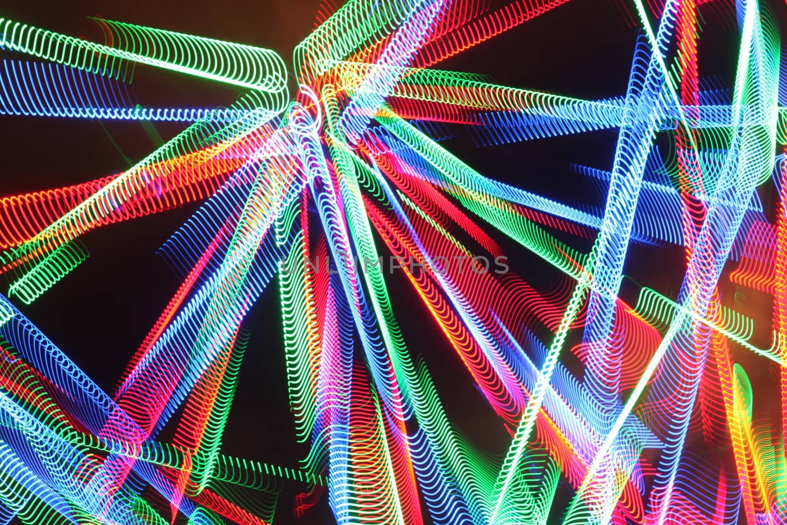 Abstract slow shutter lights