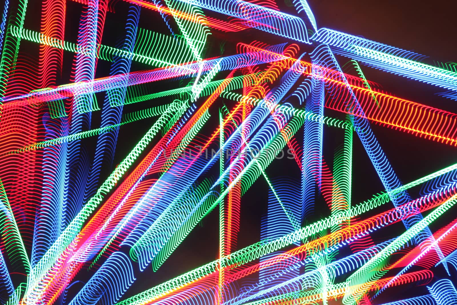 Abstract slow shutter lights
