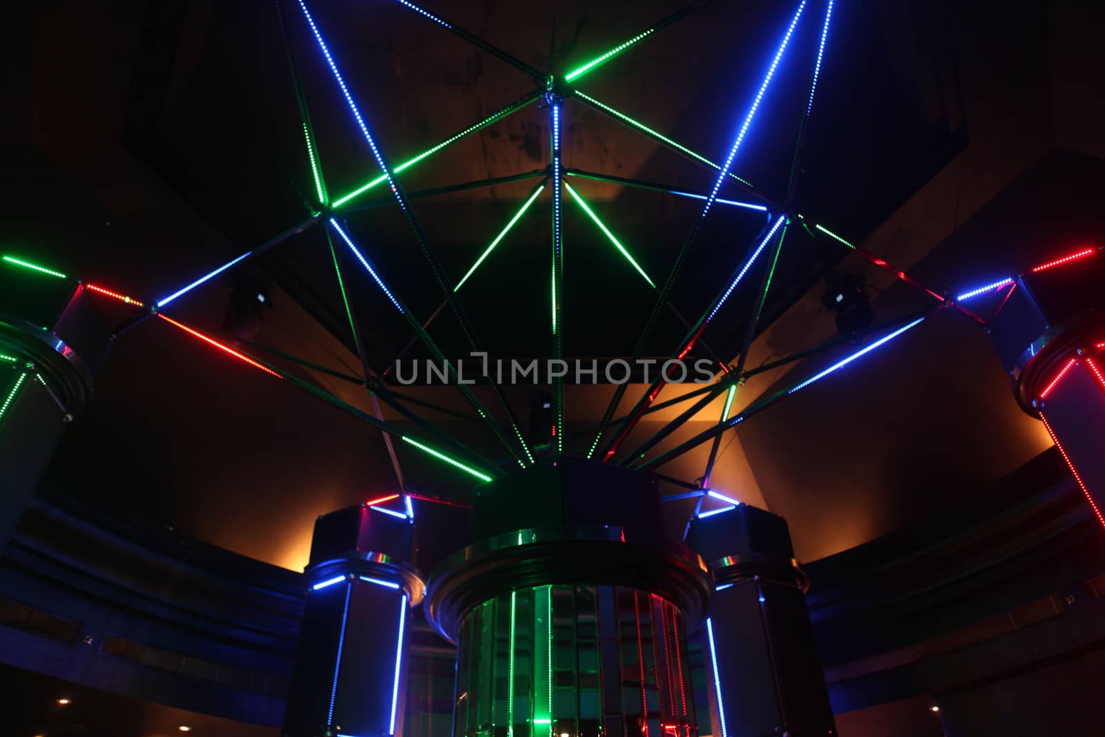 Abstract slow shutter lights