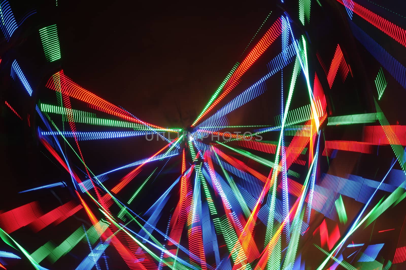 Abstract slow shutter lights
