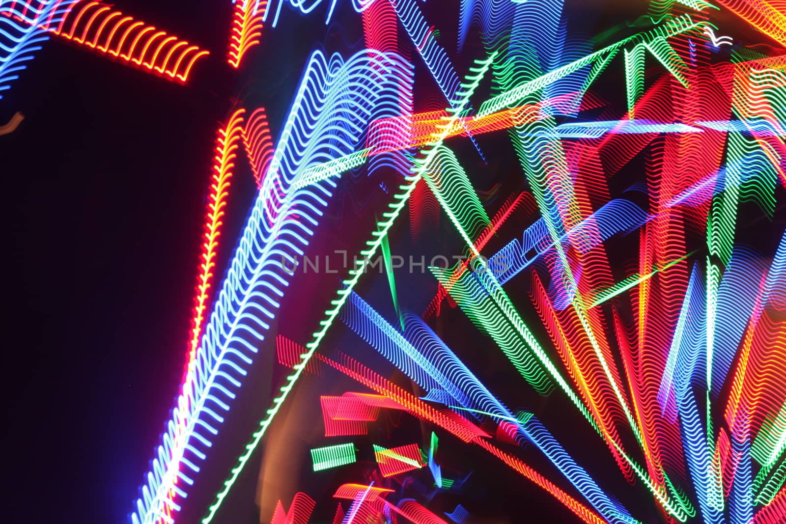 Abstract slow shutter lights