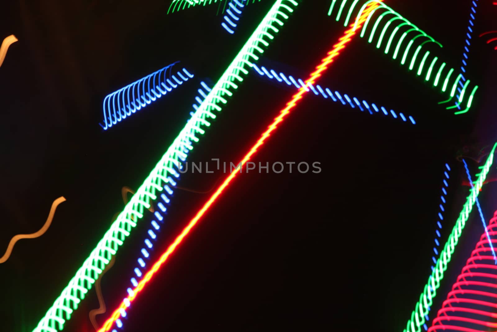 Abstract slow shutter lights