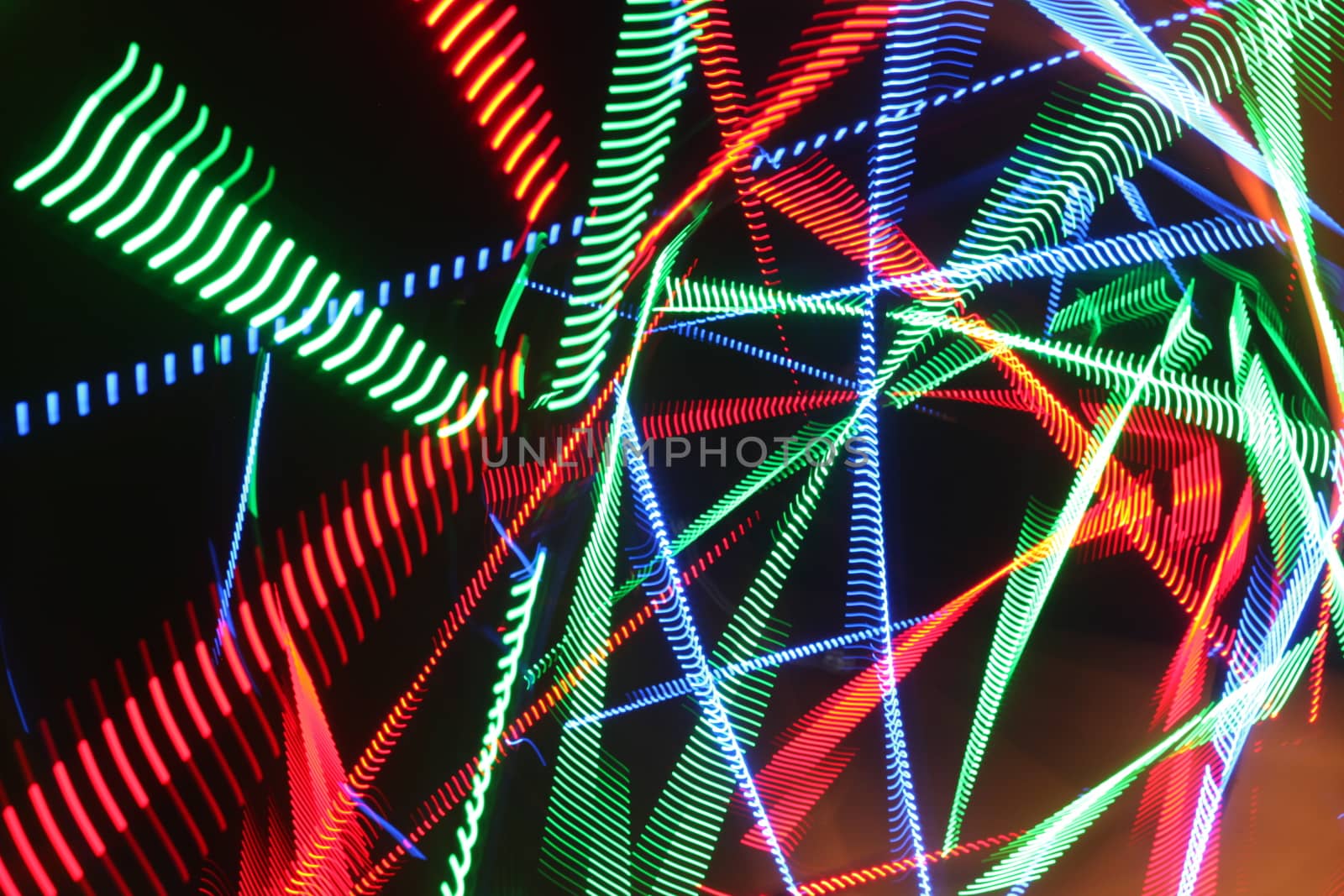 Abstract slow shutter lights