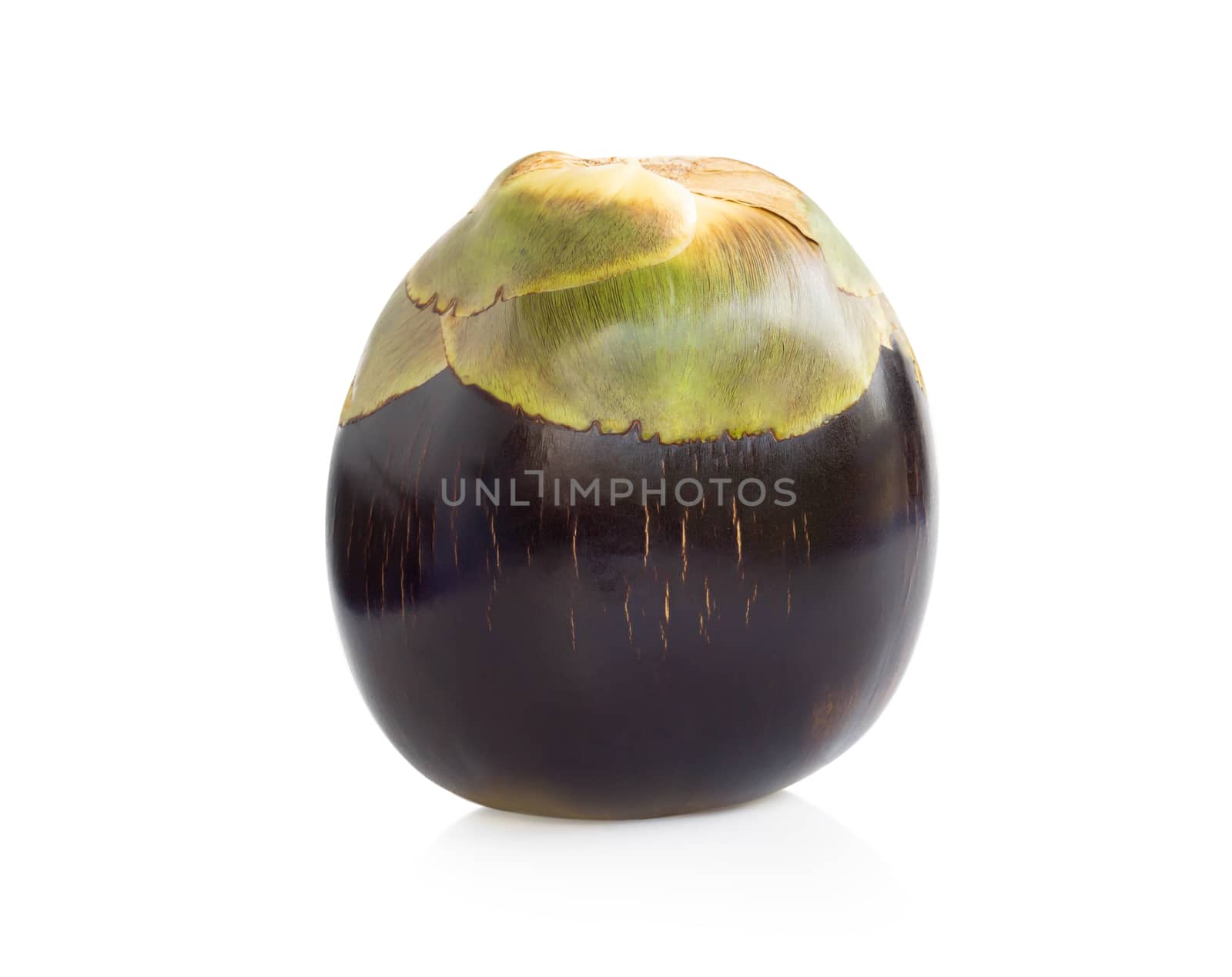 Asian palmyra palm fruit isolated on white background, Food healthy concept