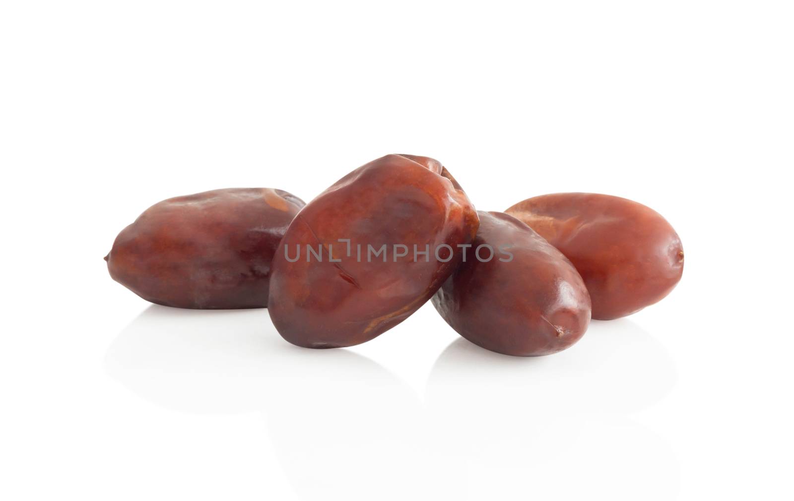 Date palm isolated on white background, Food healthy concept