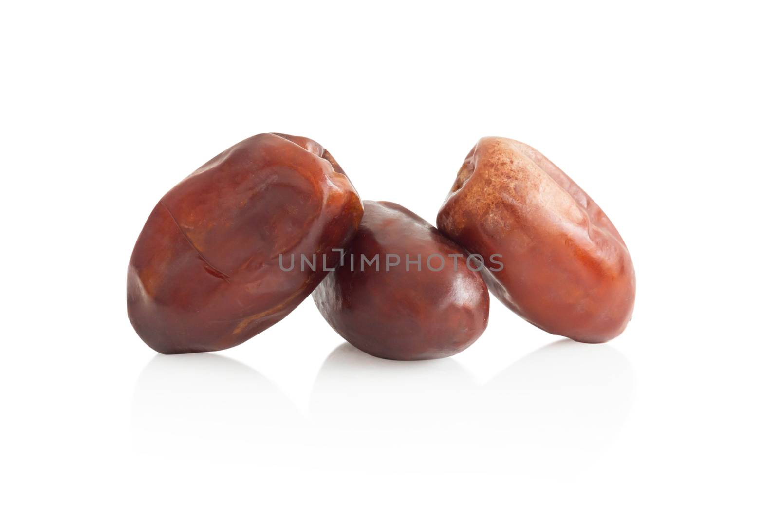 Date palm isolated on white blackground, Food healthy concept