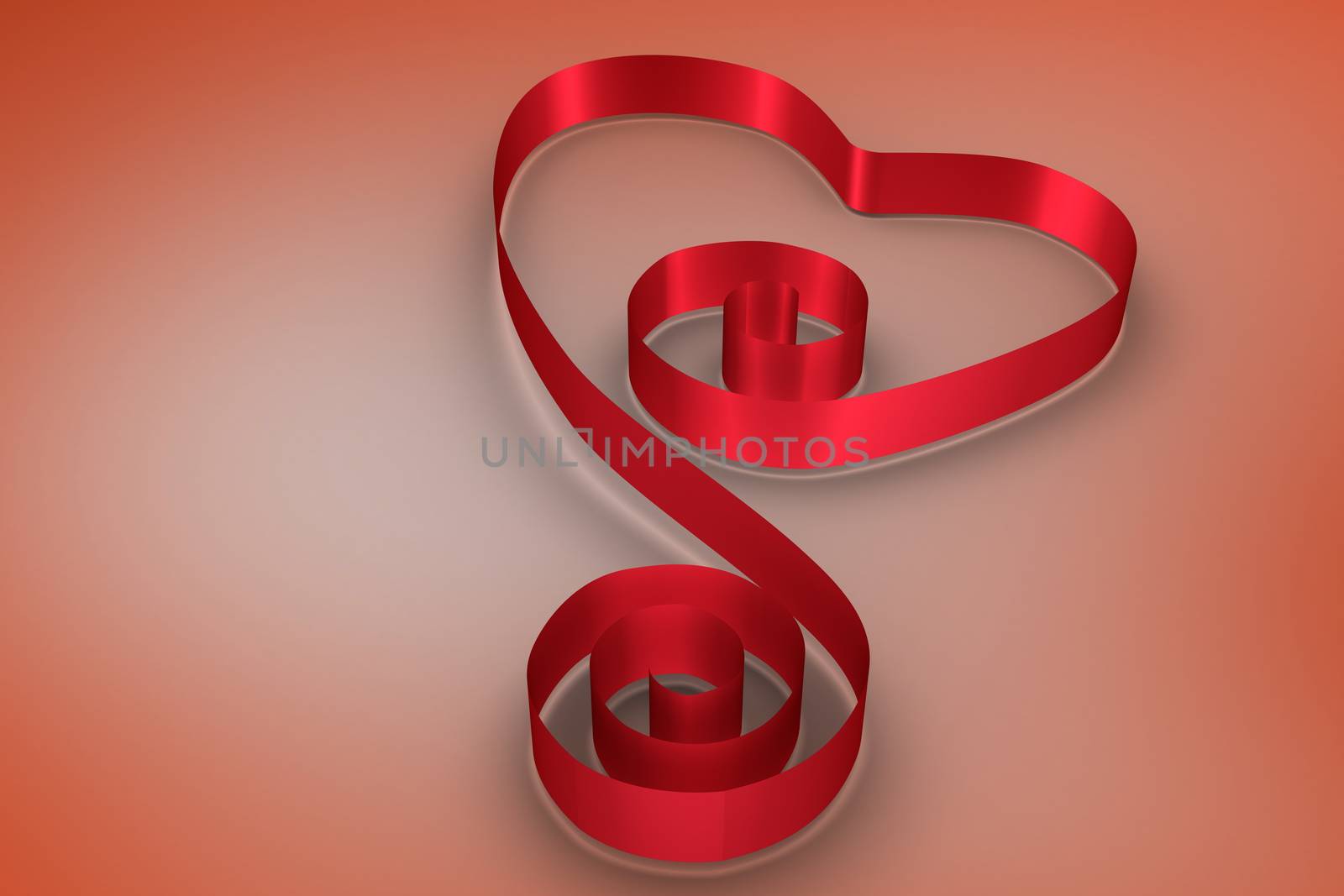 Composite image of red ribbon heart by Wavebreakmedia