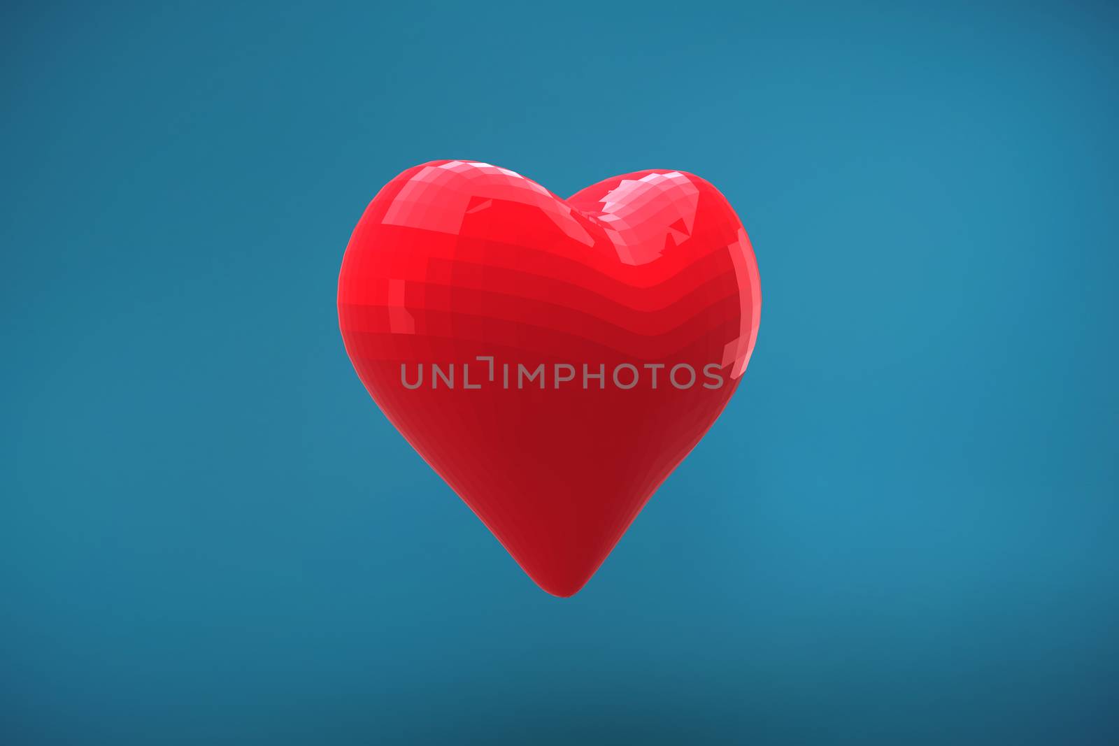 Red heart shaped balloon by Wavebreakmedia