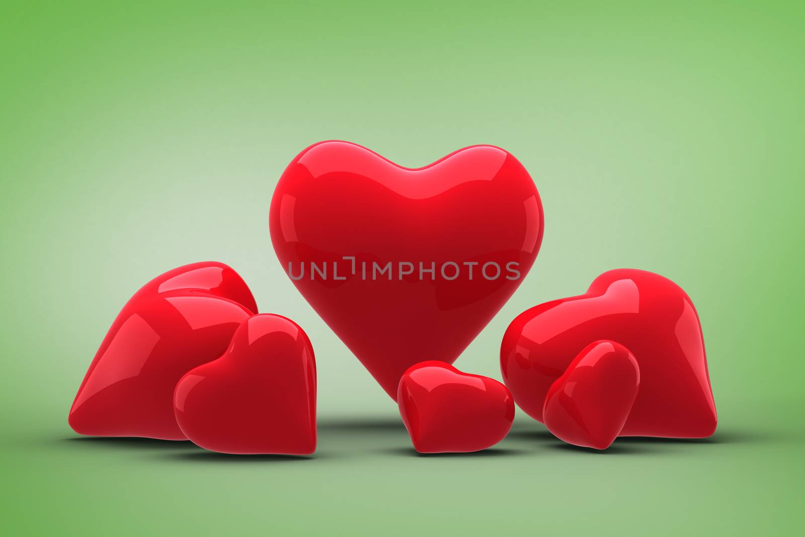 Composite image of love hearts by Wavebreakmedia