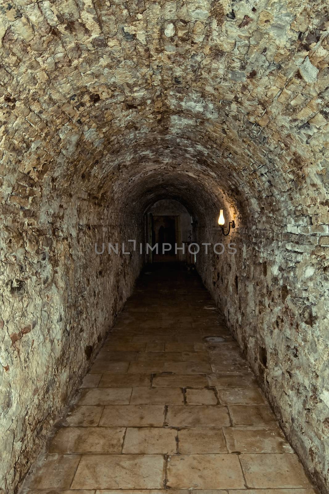 Corridor in the old fortress