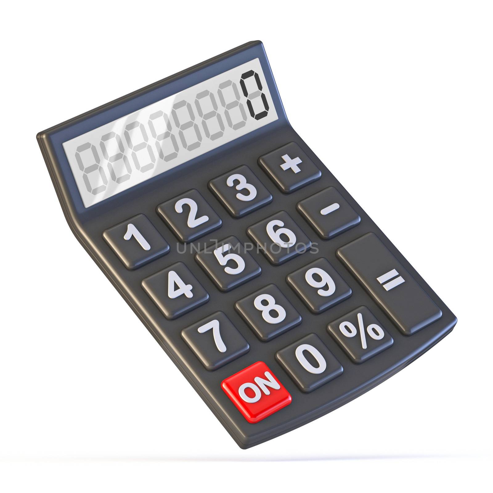 Black calculator 3D by djmilic