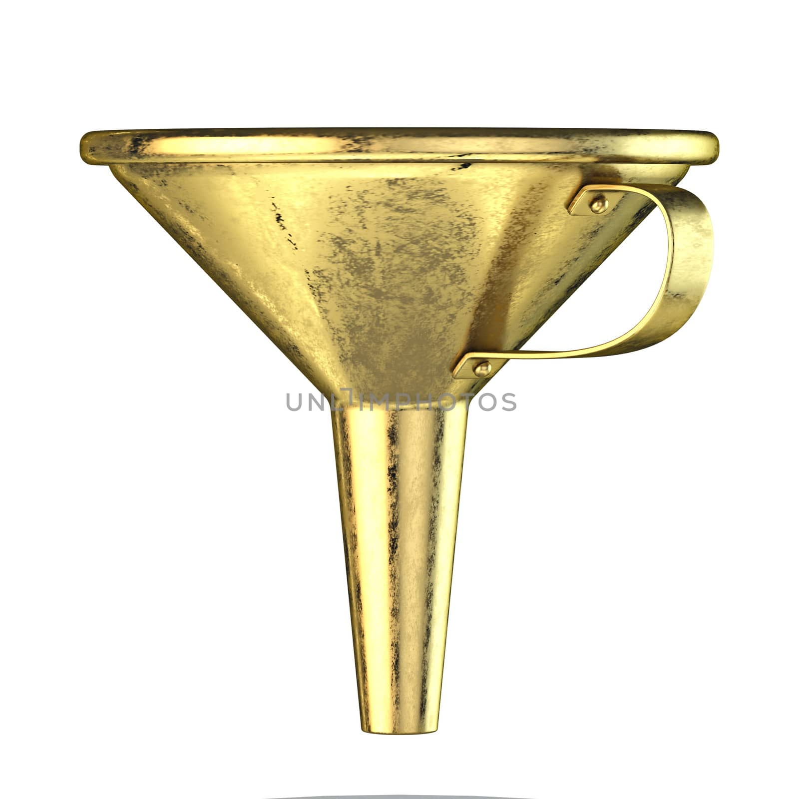 Golden funnel 3D by djmilic