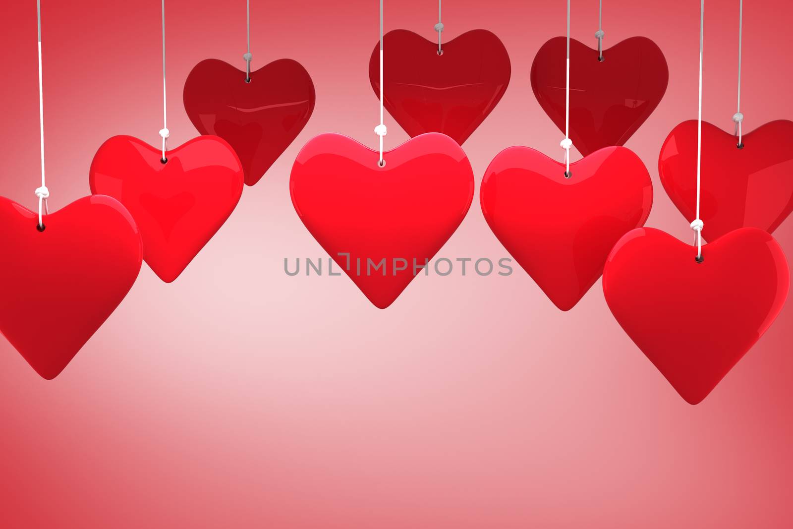 Composite image of love hearts by Wavebreakmedia