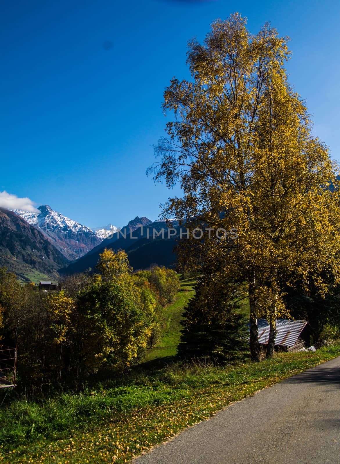 brusson in valais in swiss