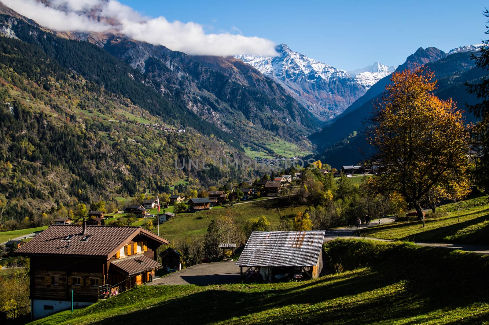 brusson in valais in swiss