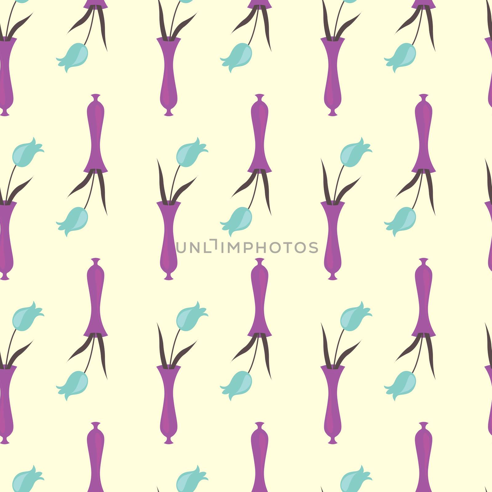 Flowers pattern , illustration, vector on white background