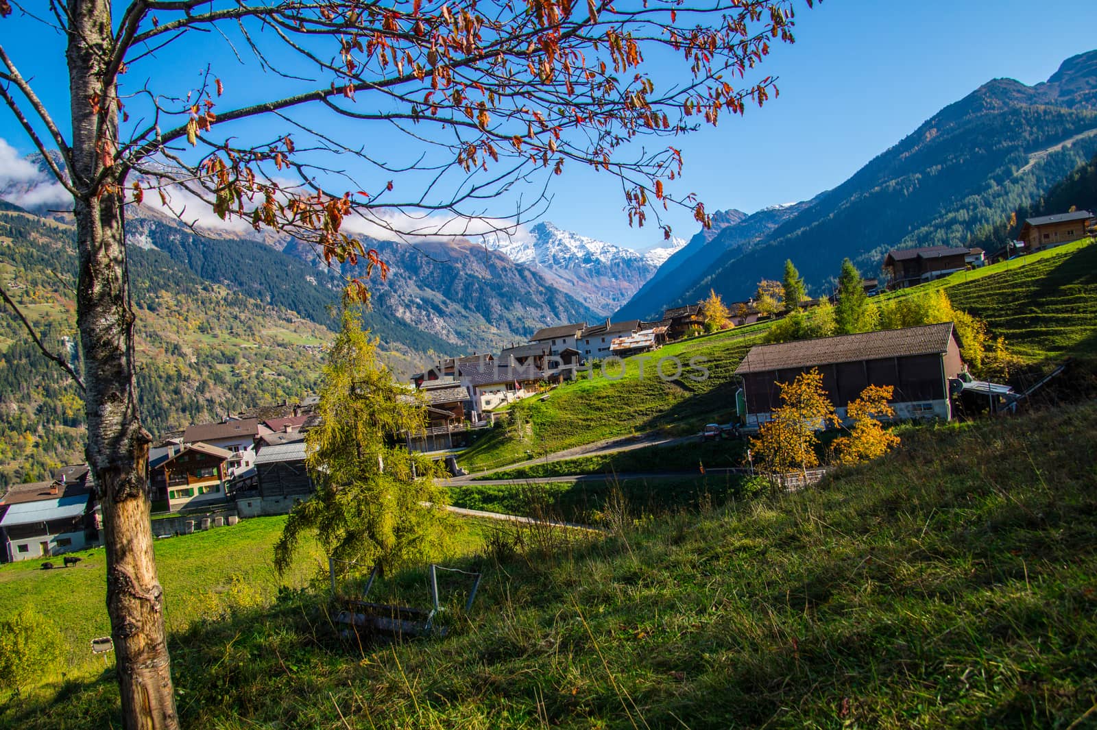 brusson in valais in swiss