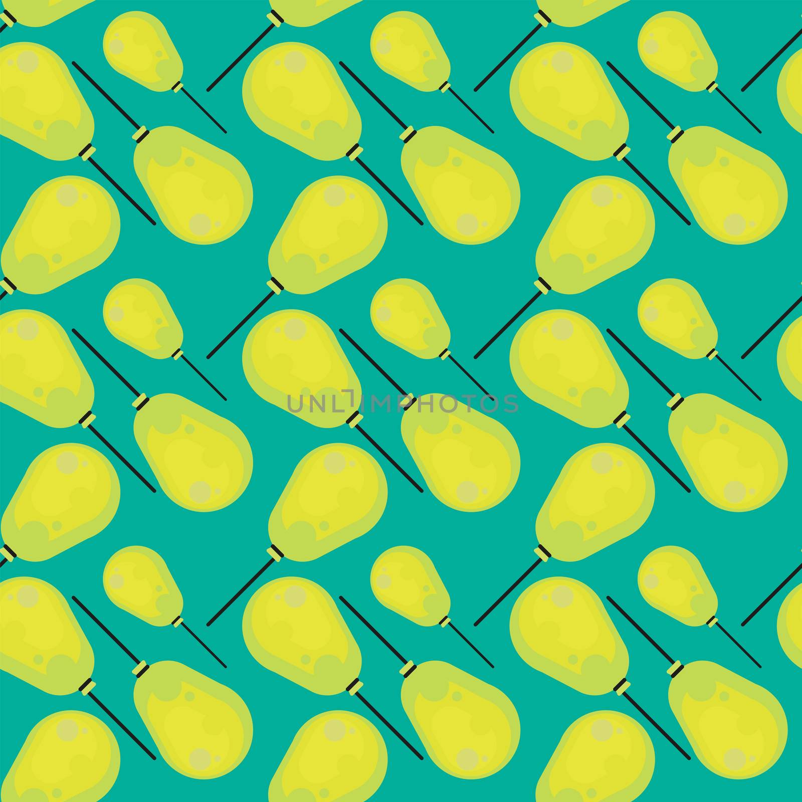 Yellow balloon pattern , illustration, vector on white background