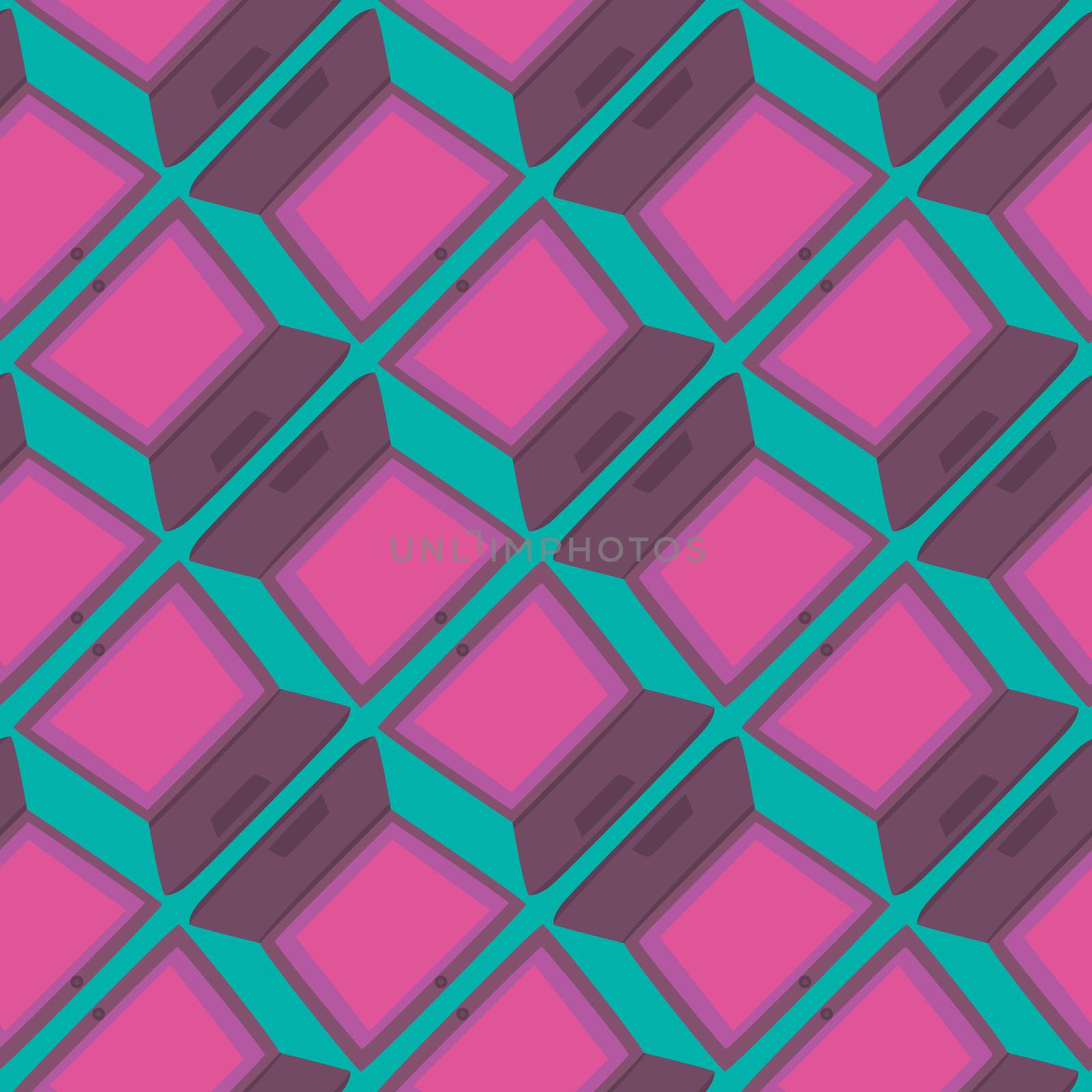 Pink pattern , illustration, vector on white background