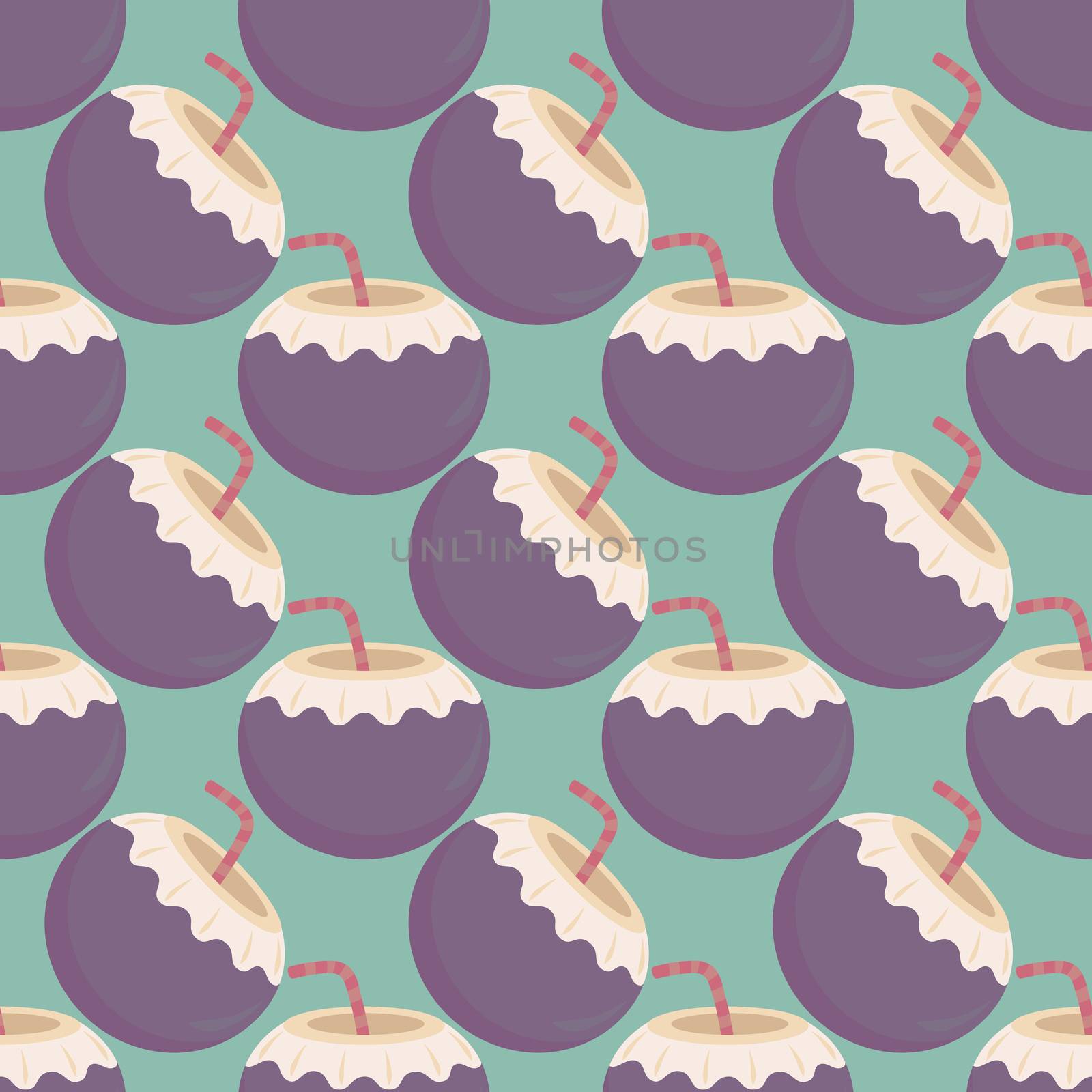 Cocktail pattern , illustration, vector on white background by Morphart