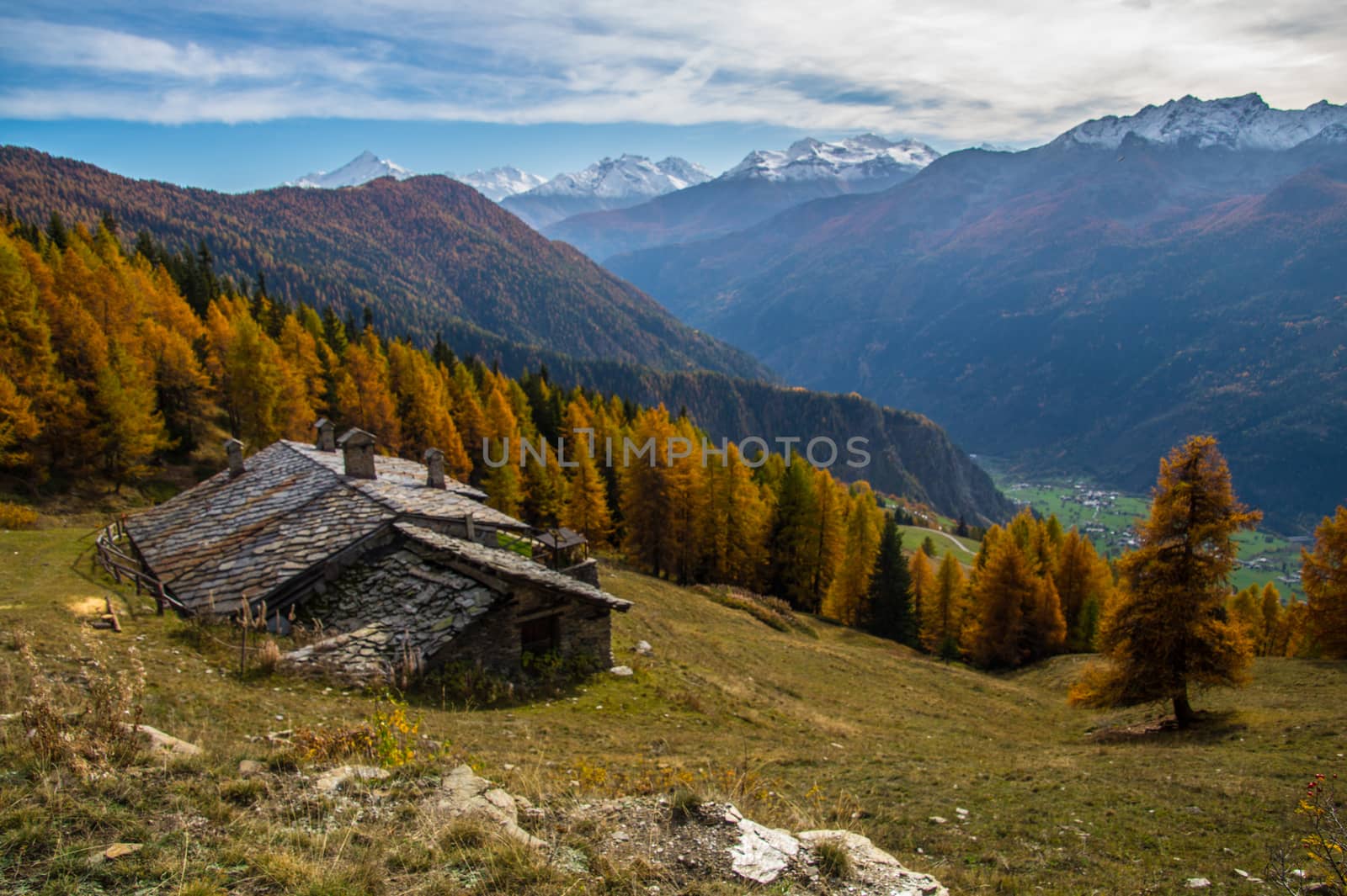 la salle in val aoste in italy