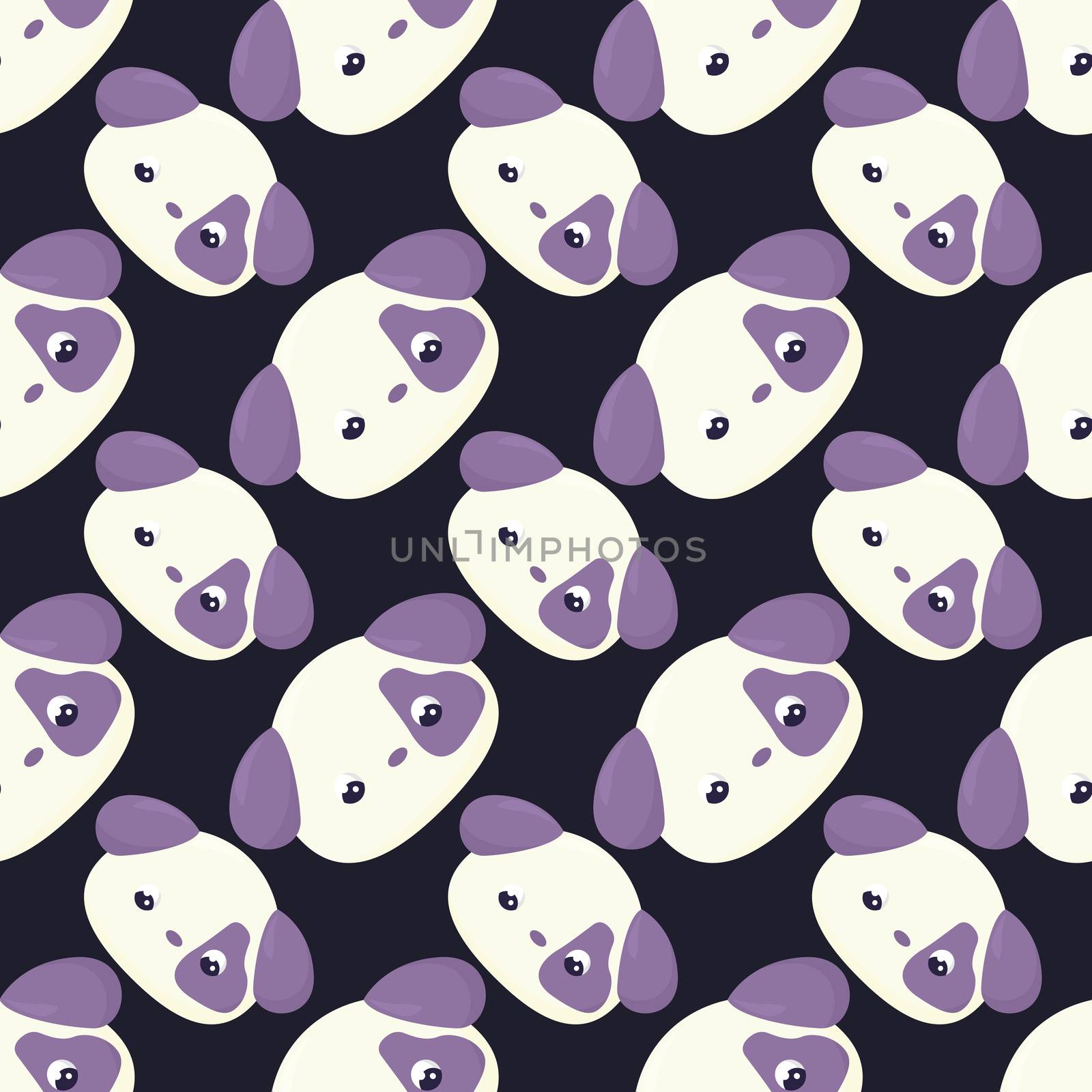 Cute dog pattern , illustration, vector on white background by Morphart