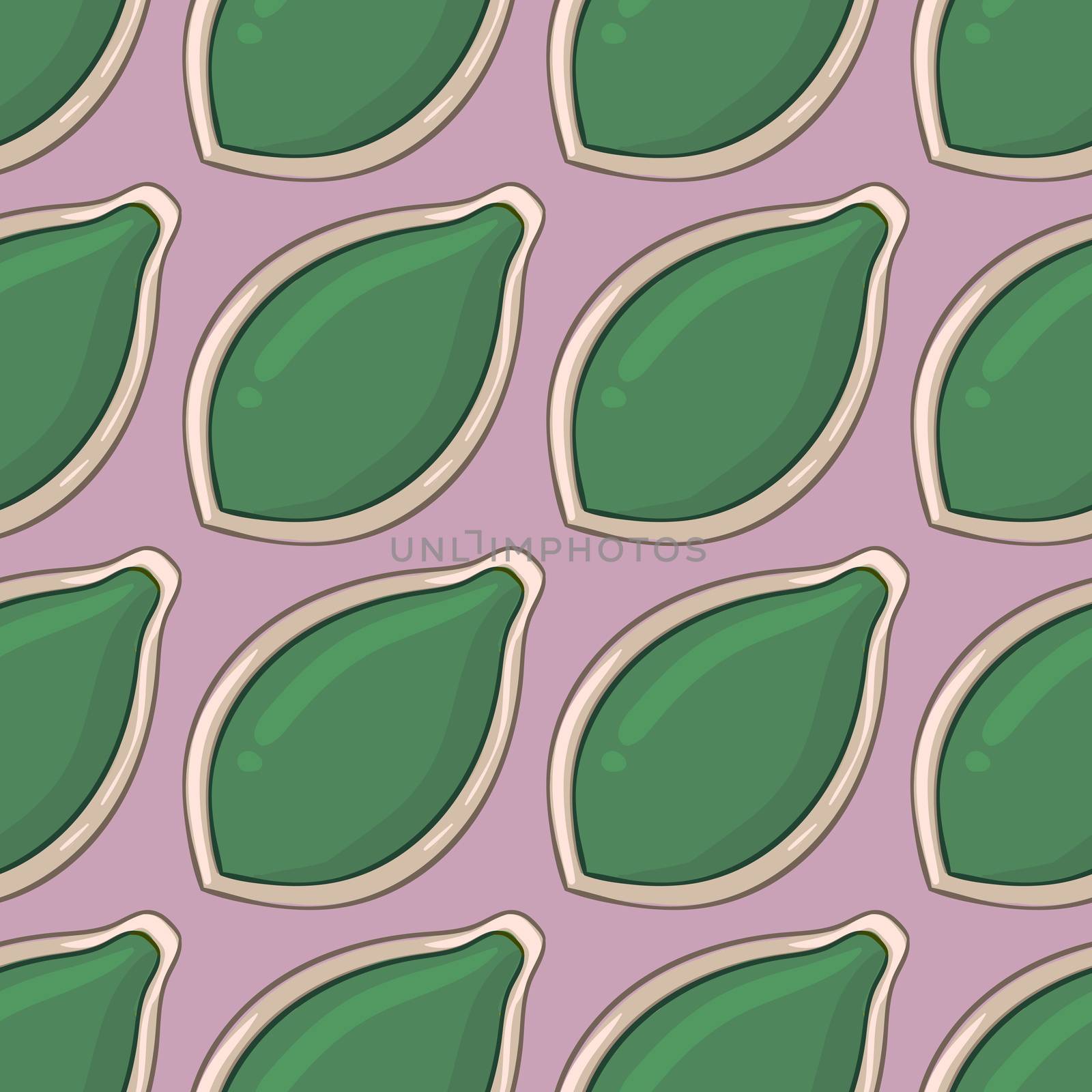 Pumpkin seed pattern , illustration, vector on white background by Morphart
