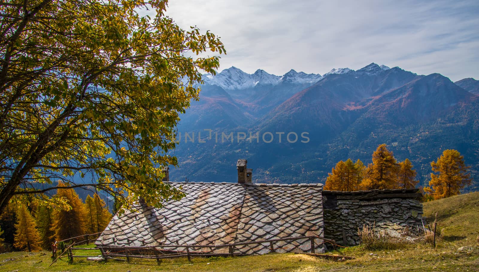 la salle in val aoste in italy