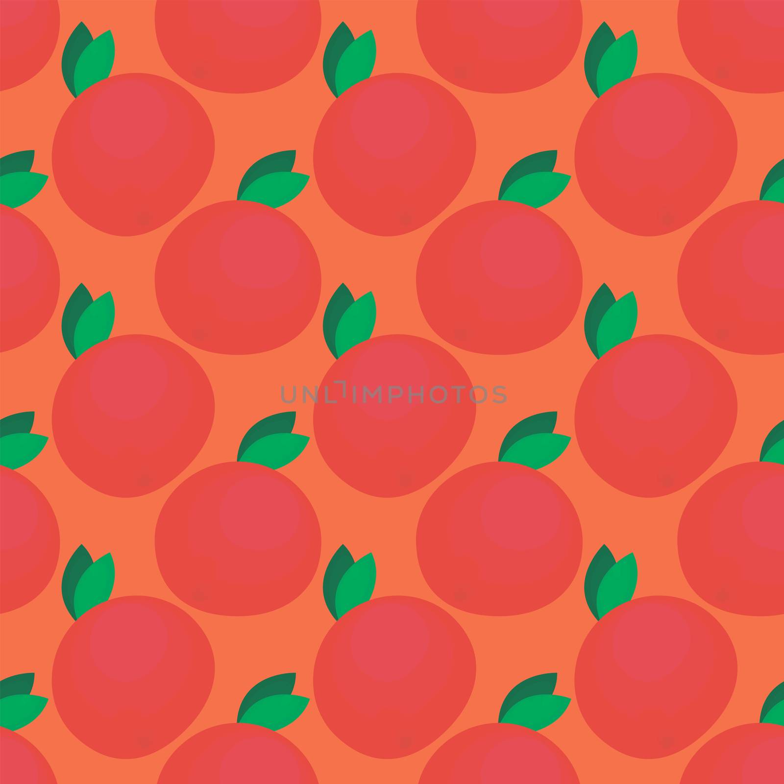 Citrus pattern , illustration, vector on white background by Morphart