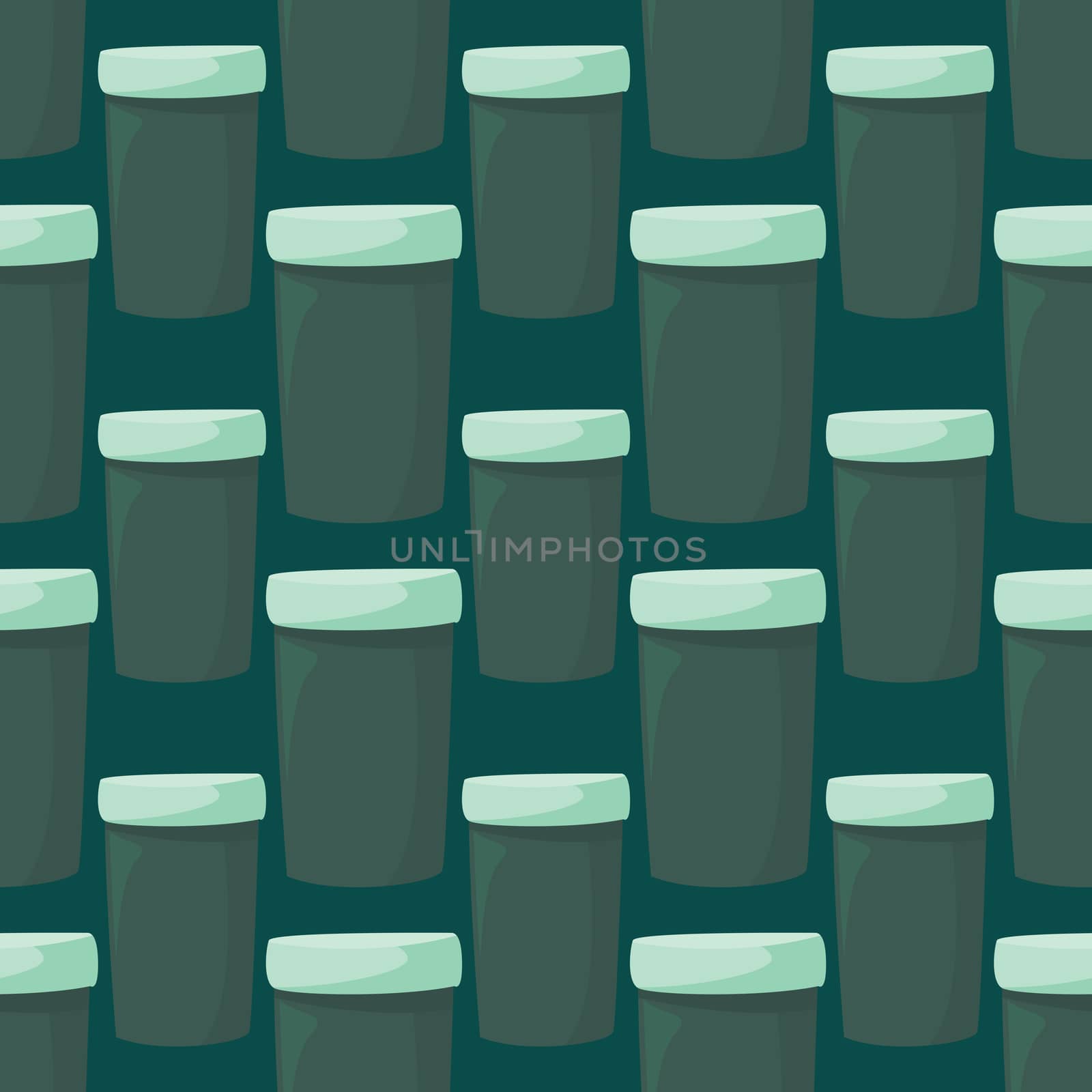 Empty jar pattern , illustration, vector on white background by Morphart