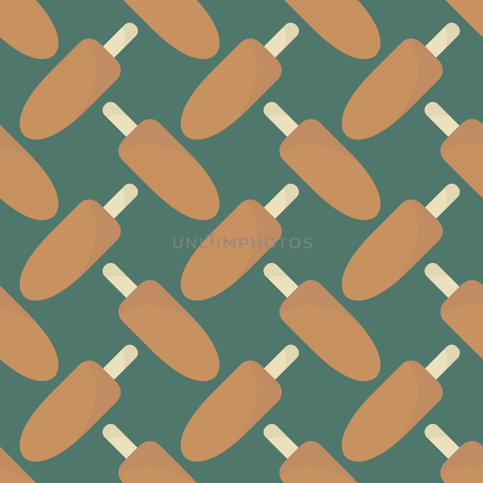 Ice cream pattern , illustration, vector on white background by Morphart