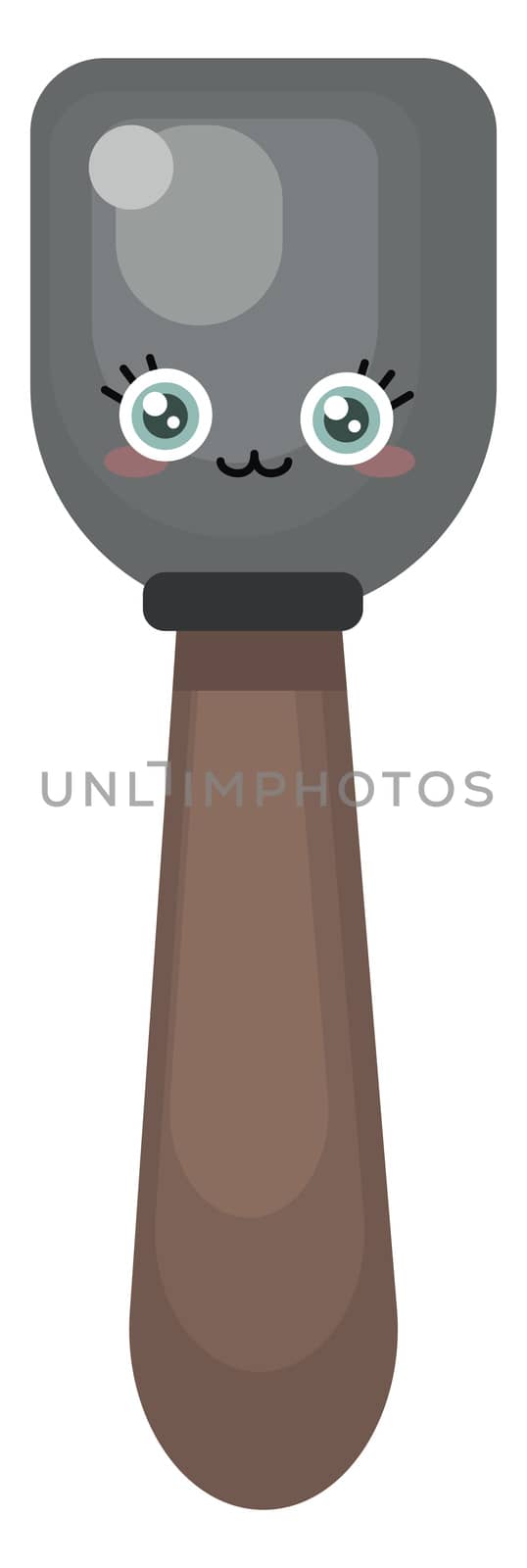 Kitchen spatula , illustration, vector on white background