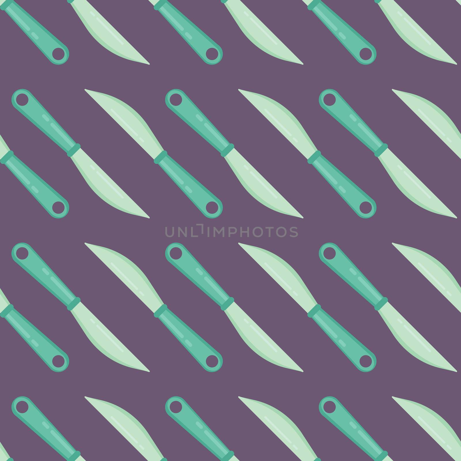 Knifes pattern , illustration, vector on white background by Morphart