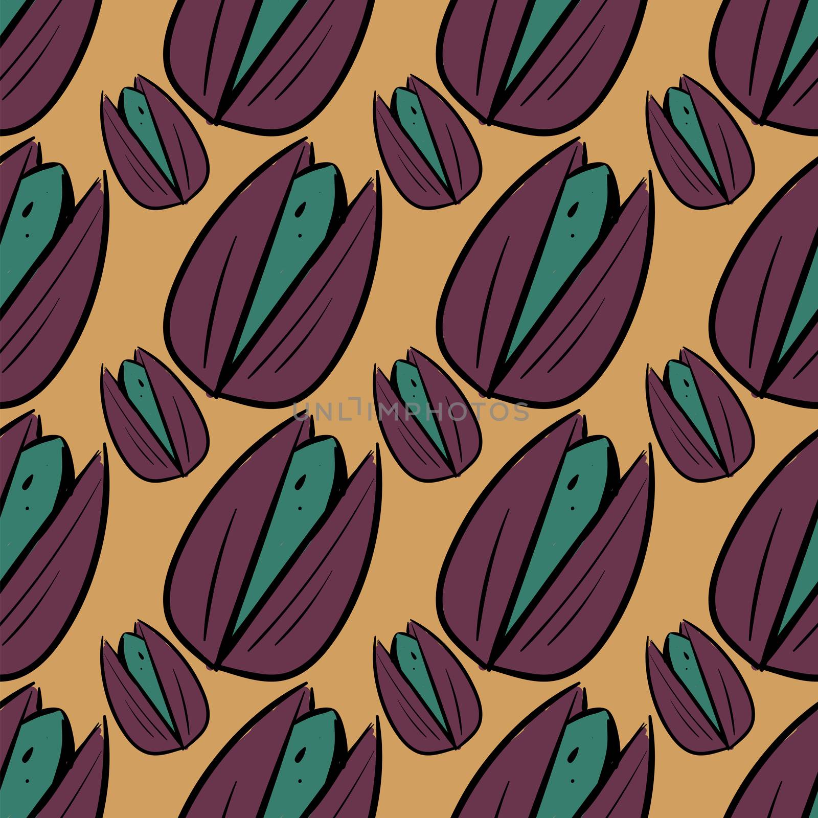 Pistachios pattern , illustration, vector on white background by Morphart
