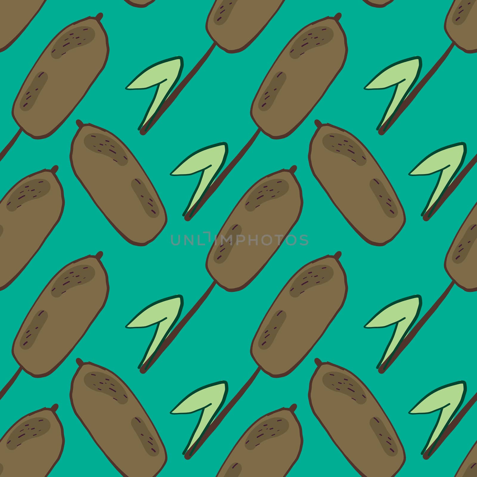 Reed pattern , illustration, vector on white background