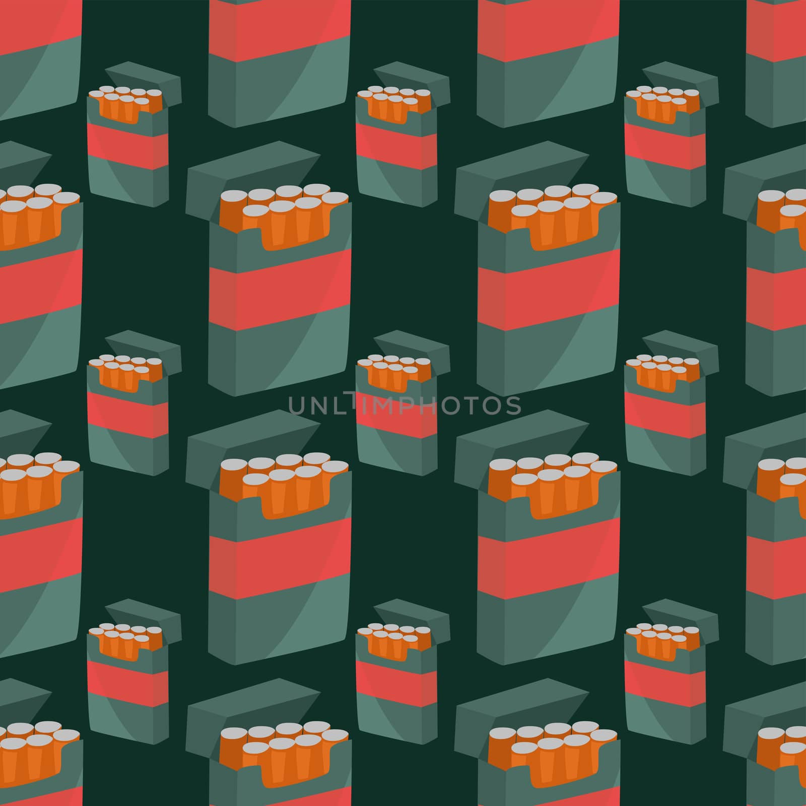 Pack of cigarettes pattern , illustration, vector on white background