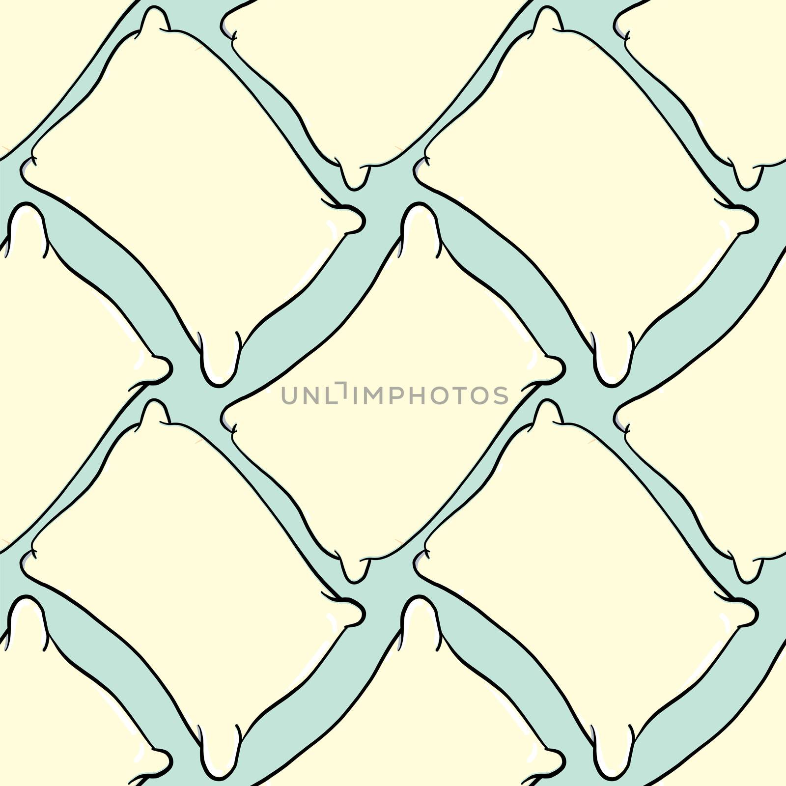 Pillows pattern , illustration, vector on white background by Morphart