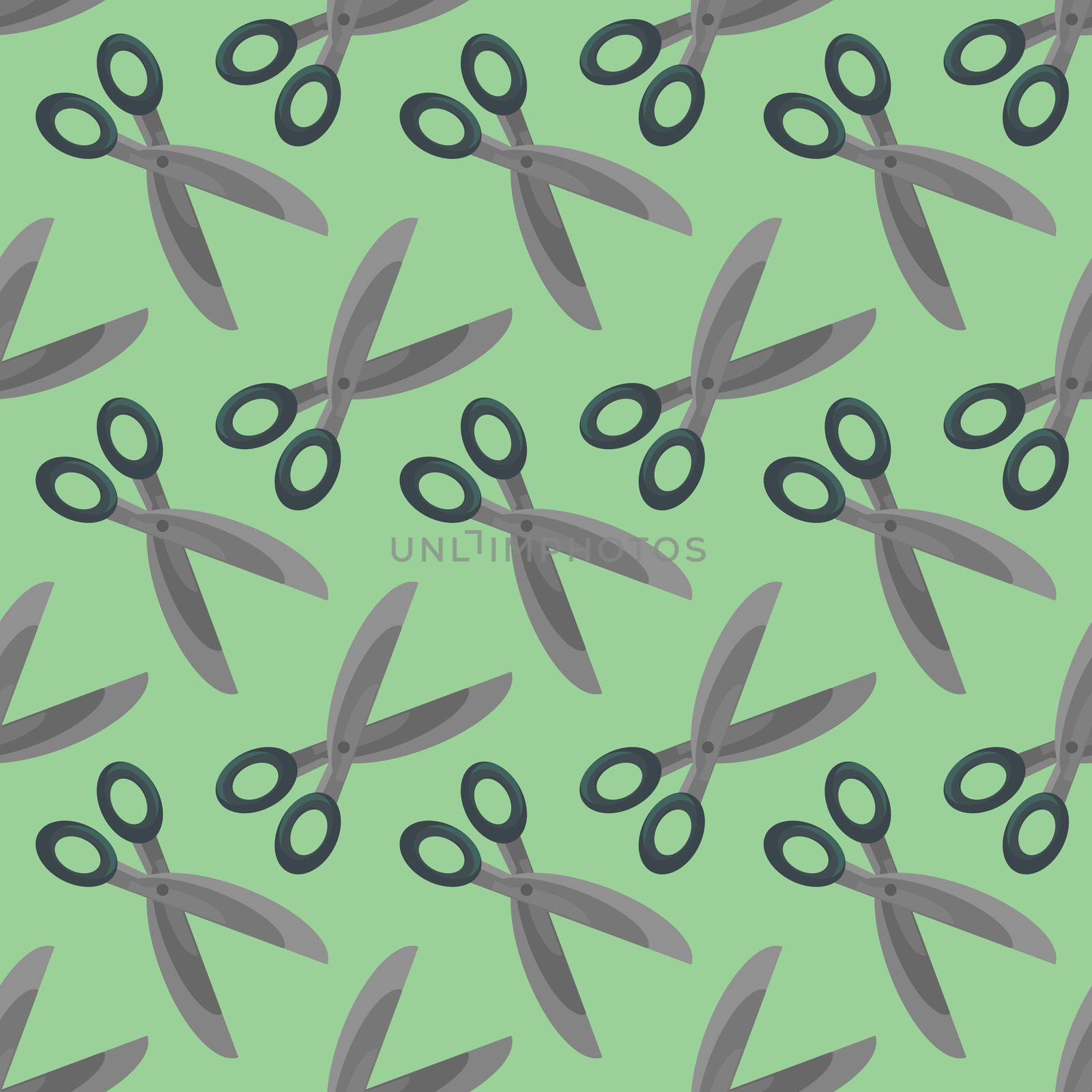 Scissors pattern , illustration, vector on white background by Morphart