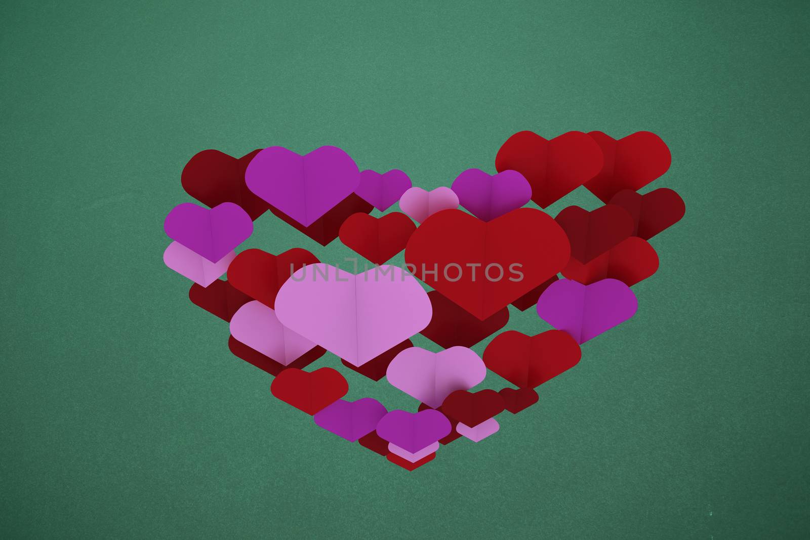 Composite image of love hearts by Wavebreakmedia