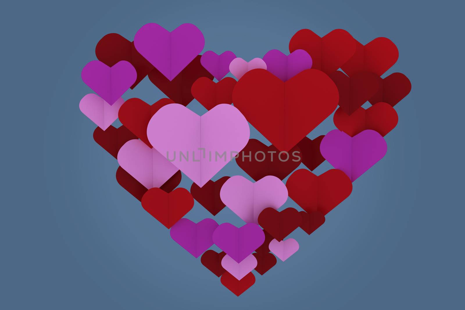 Composite image of love hearts by Wavebreakmedia