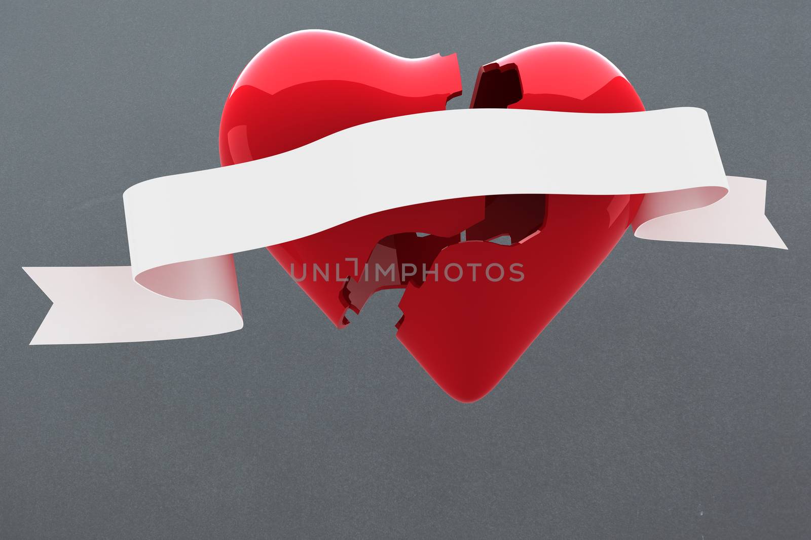 Composite image of broken heart by Wavebreakmedia