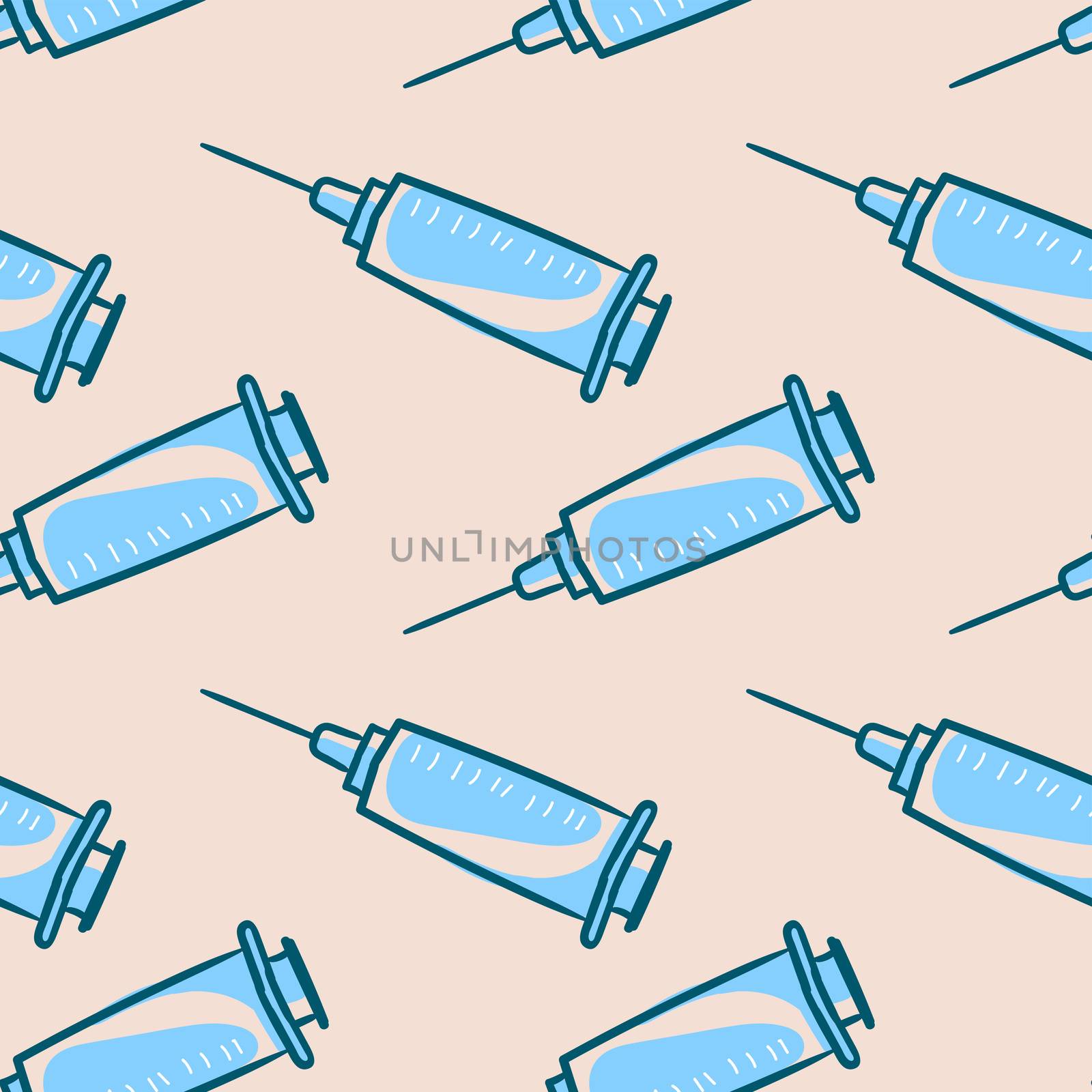 Syringe pattern , illustration, vector on white background
