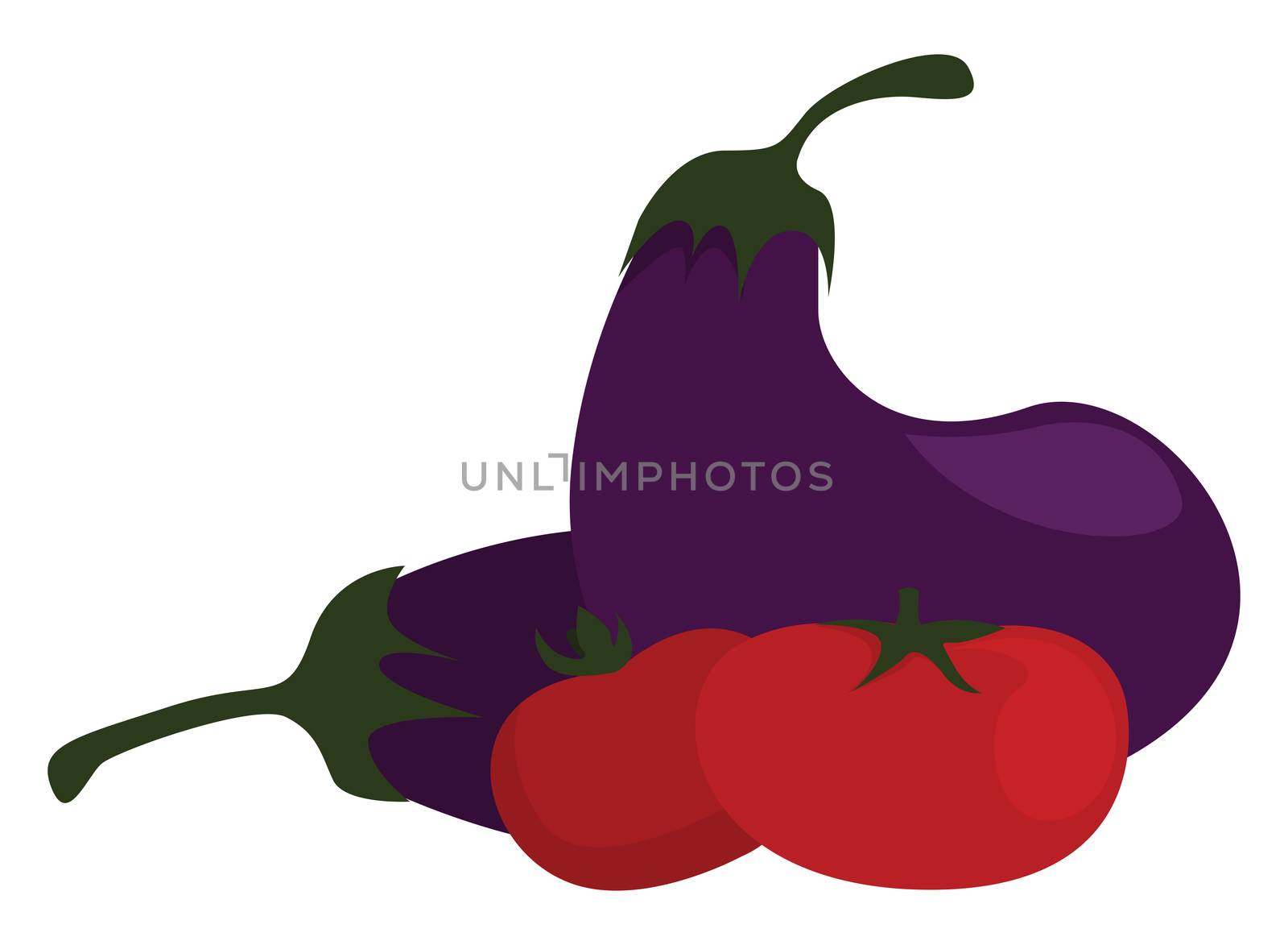 Fresh vegetables , illustration, vector on white background