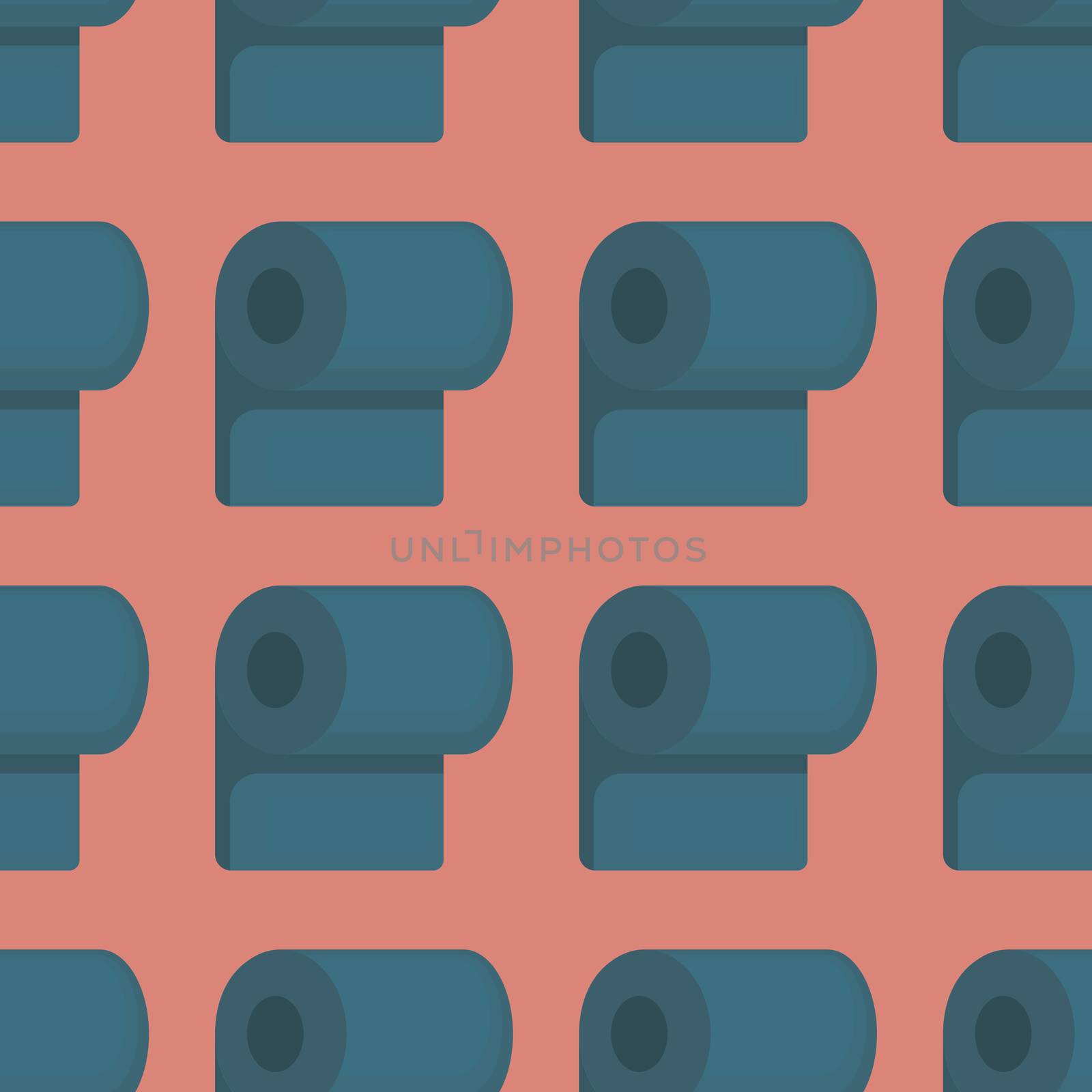 Toilet paper pattern , illustration, vector on white background