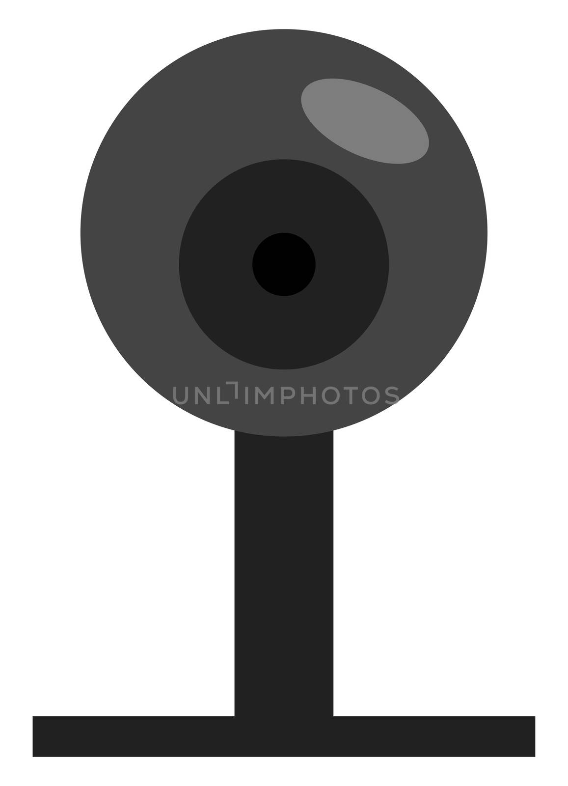 Web camera, illustration, vector on white background by Morphart