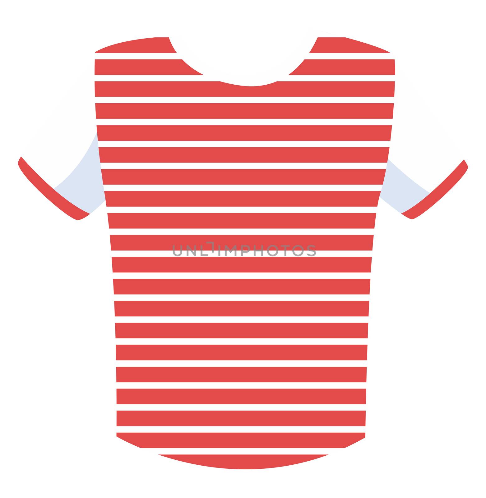 Striped shirt, illustration, vector on white background by Morphart