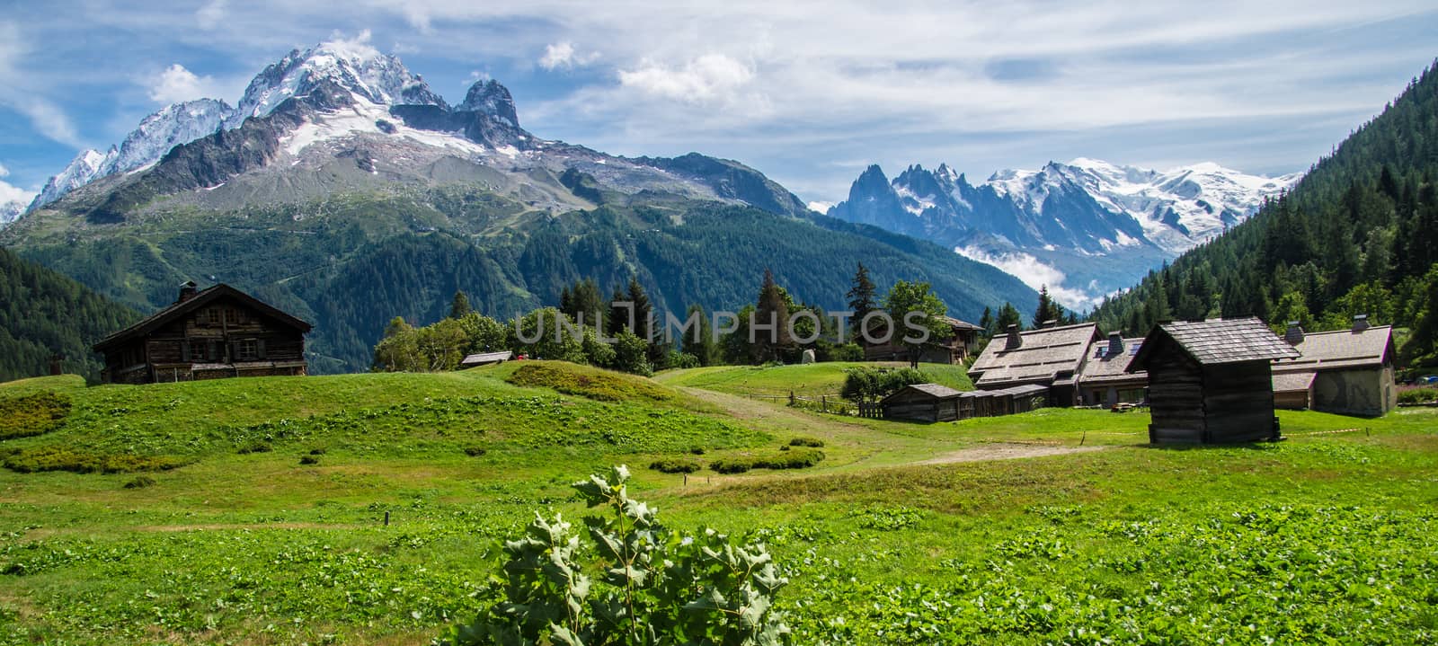 landscape of french alps by bertrand